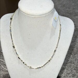 Kendra Scott Gold Necklace Rhett with rhinestones $95 adjustable new nwt